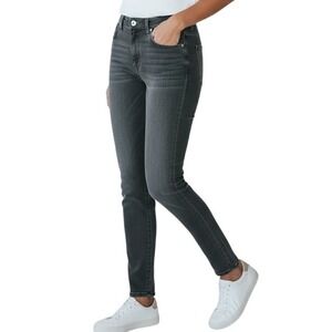 Hudson Nico Midrise Super Skinny Jeans Gray Wash Women's Size 30 Modern Stylish